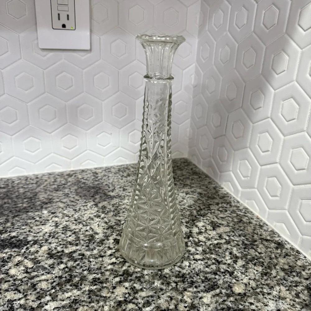 Vintage Anchor‎ Hocking Slim Floral Bud Vase - Picture 5 of 7